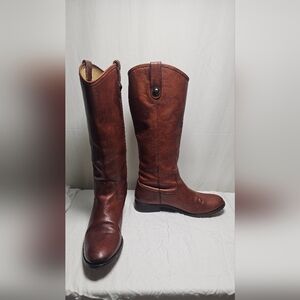 Frye Melissa Button Leather Riding Boots – Style 77167 – Size 8.5 B